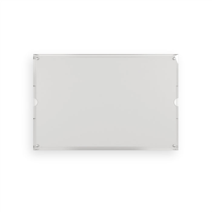 Abstract Mosaic Acrylic Serving Tray — Colorful Geometric Art Home Decor