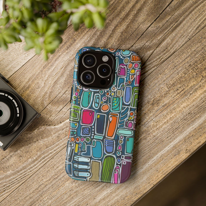 "Memory Den" Phone Case — Colorful Geometric  Protective Cover