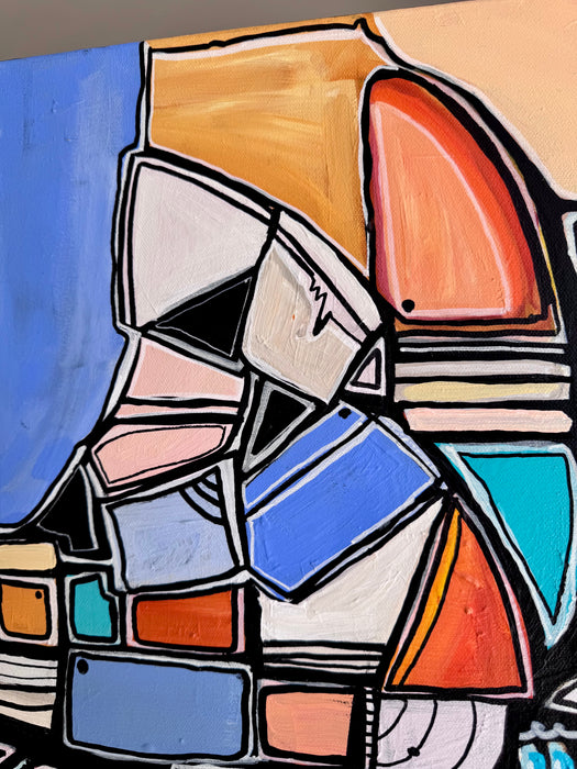 Caravel on the Horizon- Original Painting by Leah Nadeau