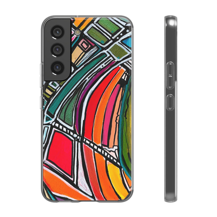 Neon Stripes Phone Case