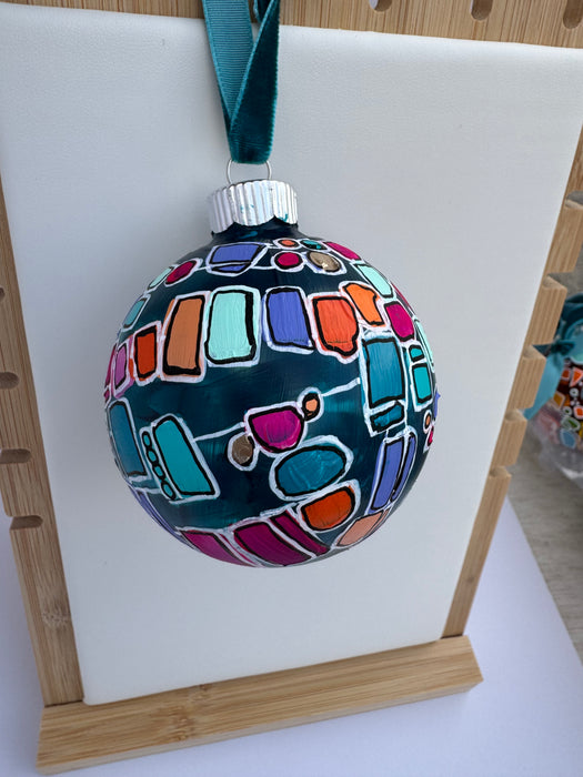 "Memory Den" Glass Ornament