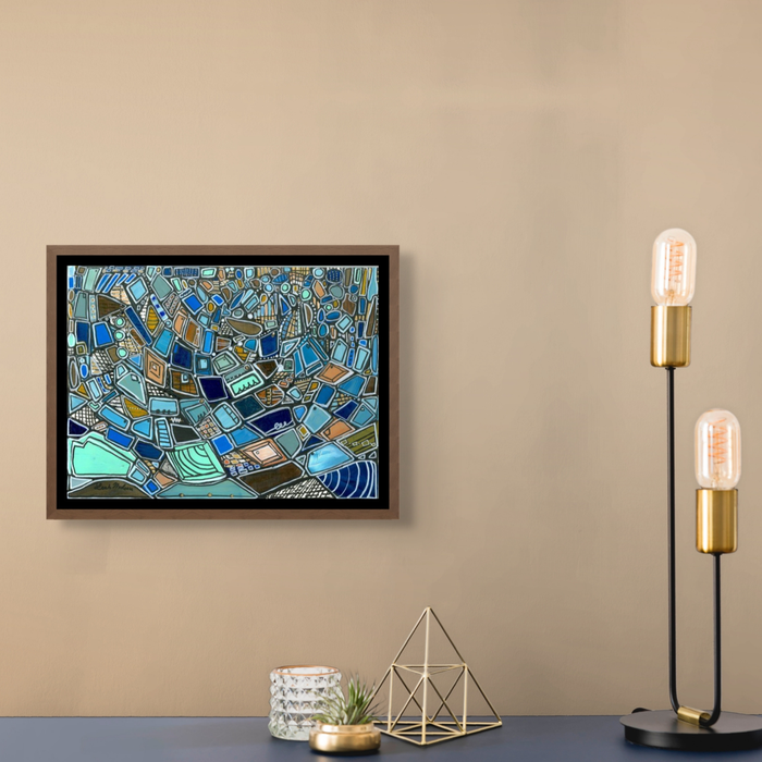 Leave on the Light For Me- Original Painting by Leah Nadeau