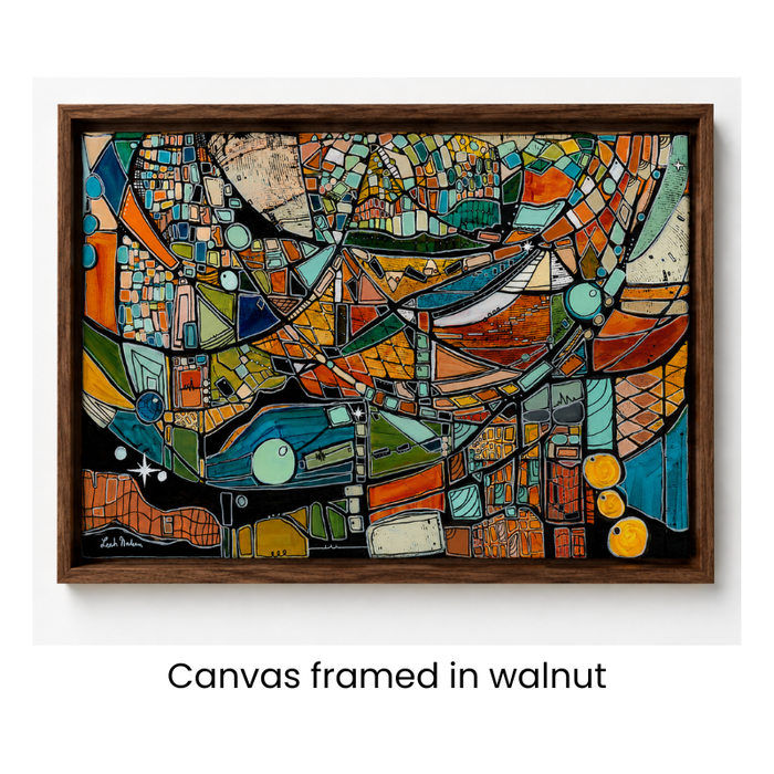 "Palm Canyon Golden Hour" Mid Century Modern Fine Art Print