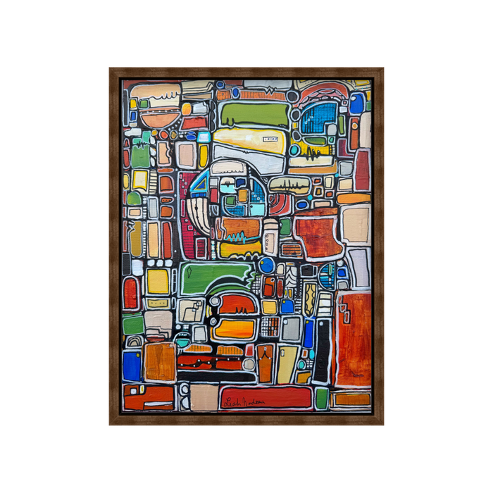Paint by Numbers- Original Painting by Leah Nadeau