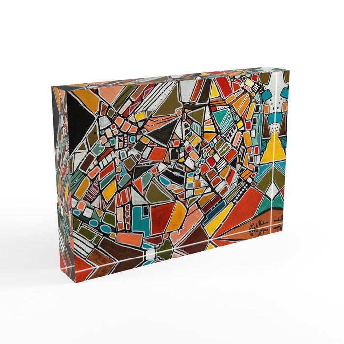 Ode to Kandinsky: Limited Edition Retro Acrylic Photo Block