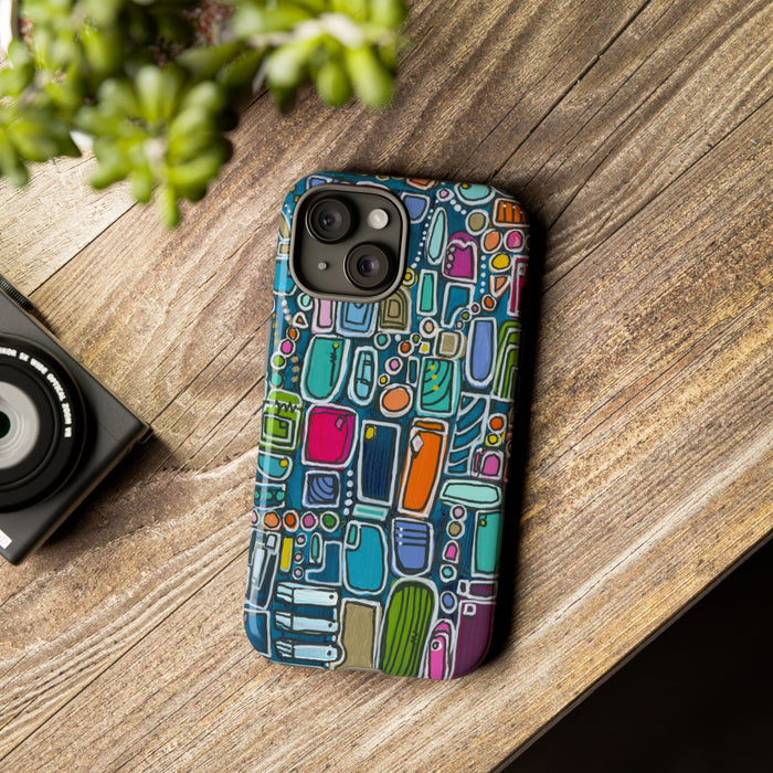 "Memory Den" Phone Case — Colorful Geometric  Protective Cover