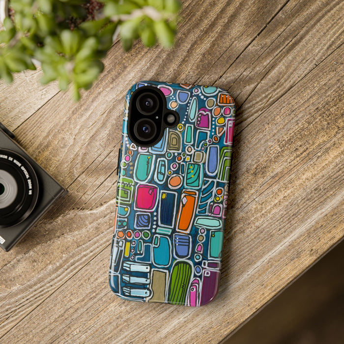 "Memory Den" Phone Case — Colorful Geometric  Protective Cover