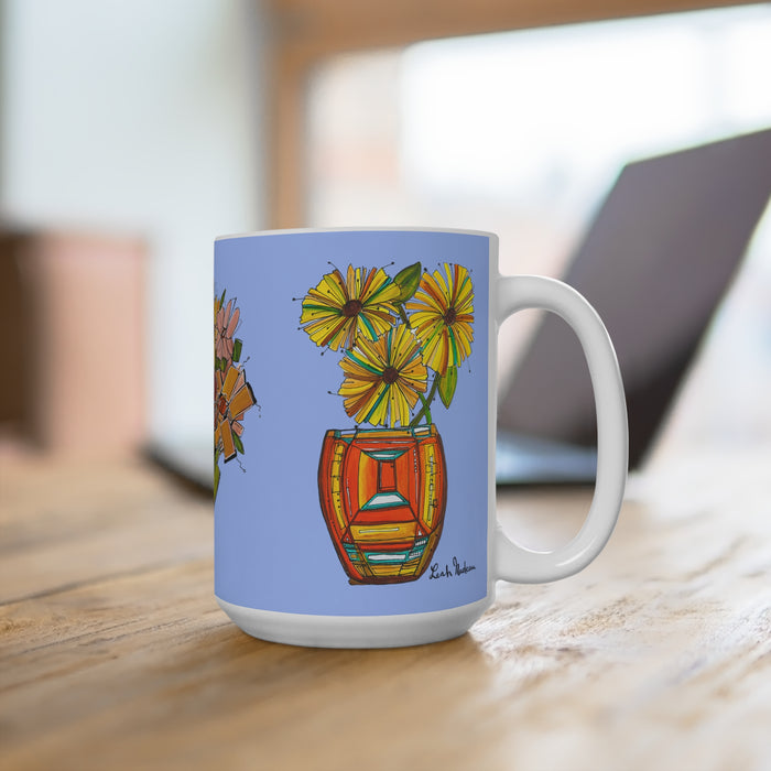 Floral Mug 15oz