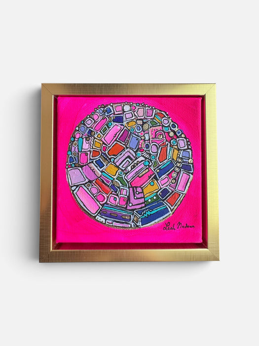 Razzle Dazzle Rose- Original Painting by Leah Nadeau
