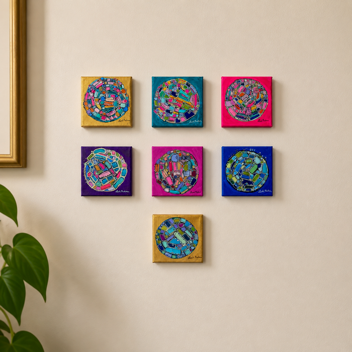 Razzle Dazzle Rose- Original Painting by Leah Nadeau