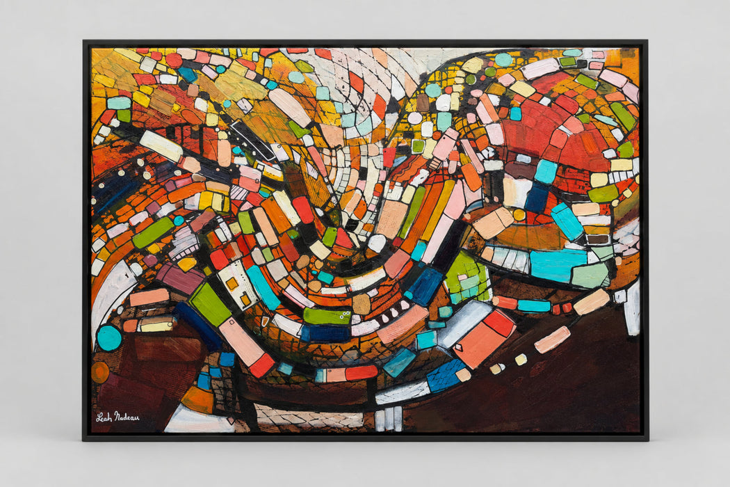 Technicolor Twirl- Original Painting by Leah Nadeau