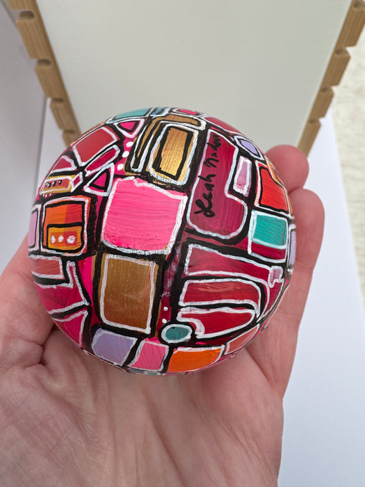 “Bubblegum” Glass Ornament