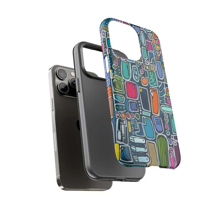 "Memory Den" Phone Case — Colorful Geometric  Protective Cover