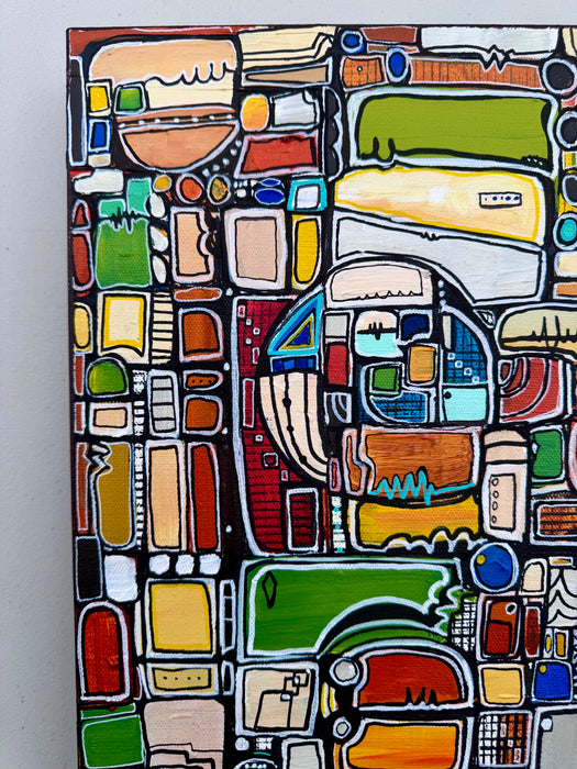 Paint by Numbers- Original Painting by Leah Nadeau