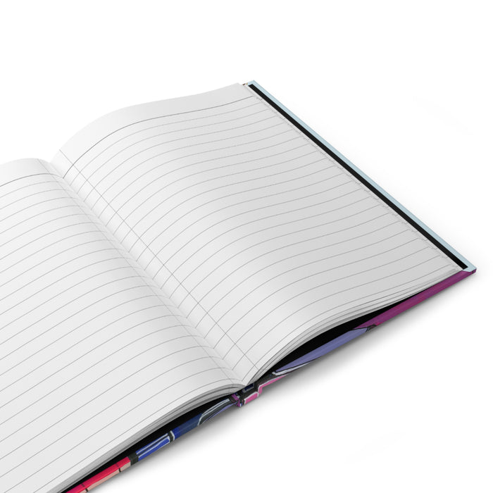 "Dopamine Chaser" Hardcover Journal — Colorful Abstract Notebook