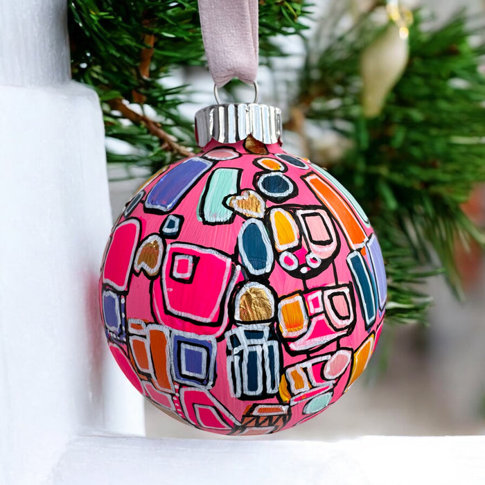 "Malibu Barbie" Glass Ornament