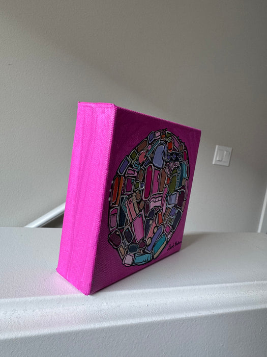 Hot Magenta- Original Painting by Leah Nadeau