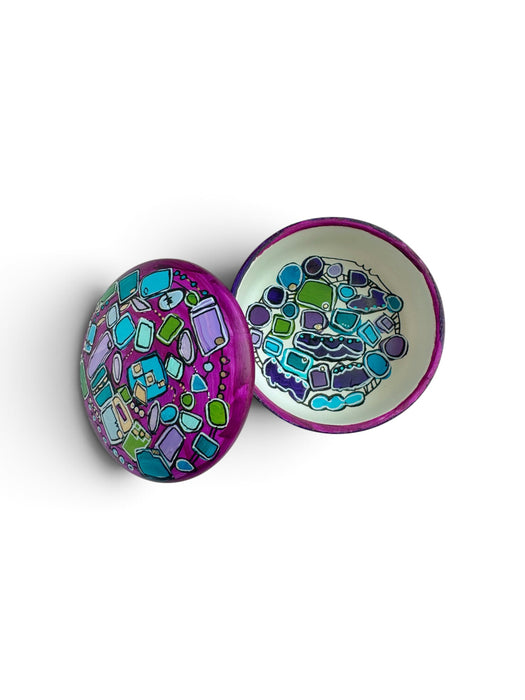 Purple Memory Vessel- An Original hand-painted ceramic