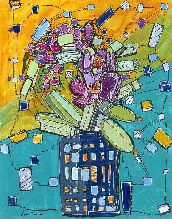 "Mid Mod Orchid" Fine Art Print