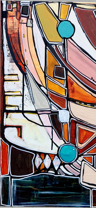 Coming Up Roses- Original Painting by Leah Nadeau