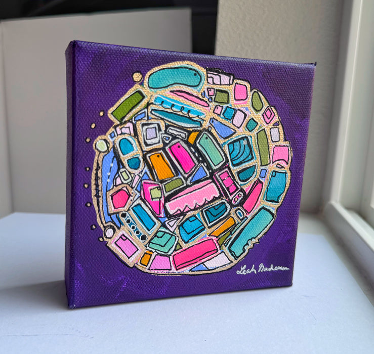 Royal Purple- Original Painting by Leah Nadeau