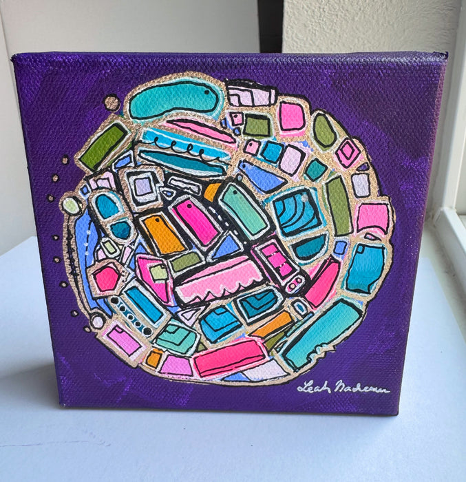 Royal Purple- Original Painting by Leah Nadeau