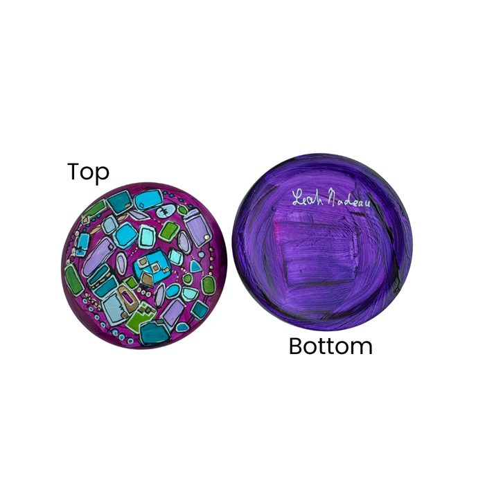 Purple Memory Vessel- An Original hand-painted ceramic