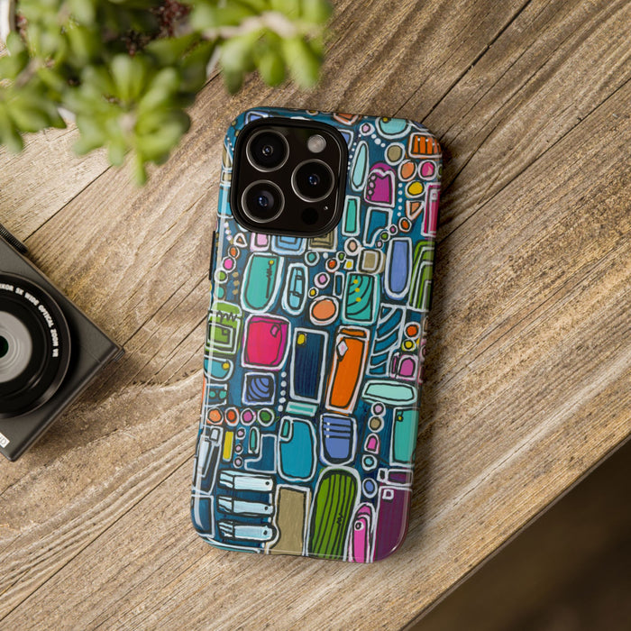 "Memory Den" Phone Case — Colorful Geometric  Protective Cover