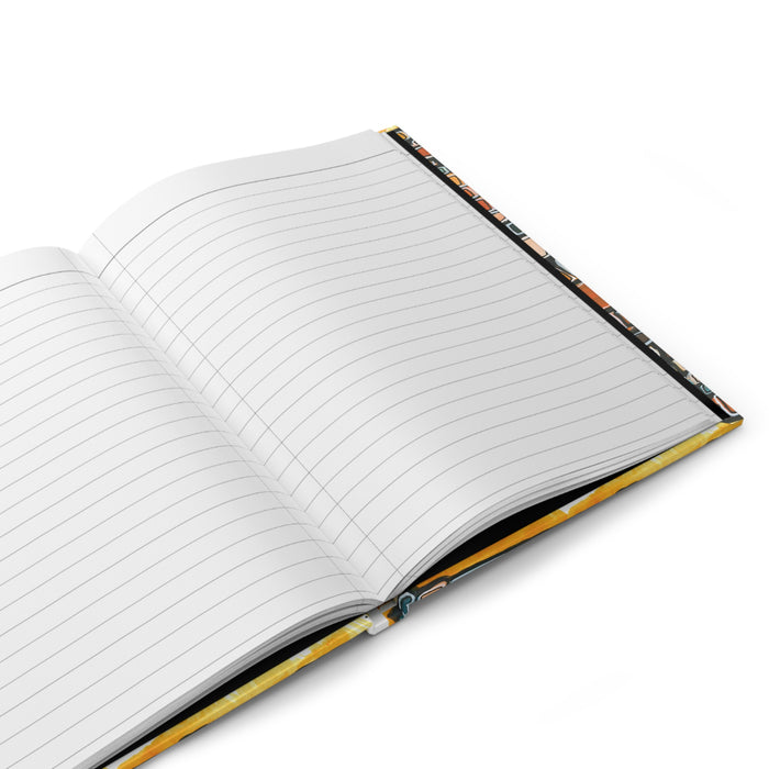 Retro Wave Hard Covered Journal