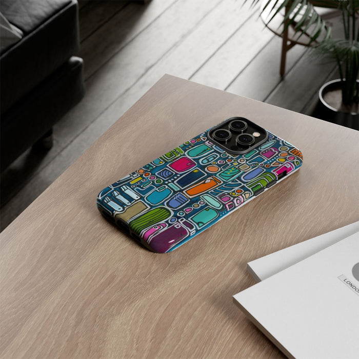 "Memory Den" Phone Case — Colorful Geometric  Protective Cover