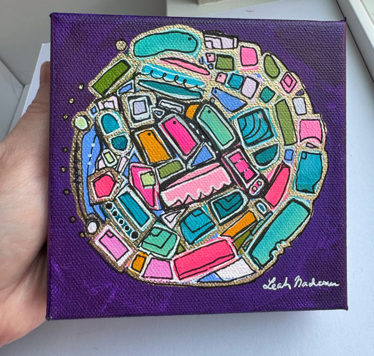Royal Purple- Original Painting by Leah Nadeau