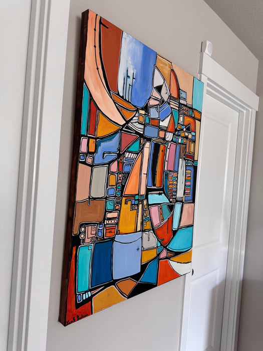 Caravel on the Horizon- Original Painting by Leah Nadeau