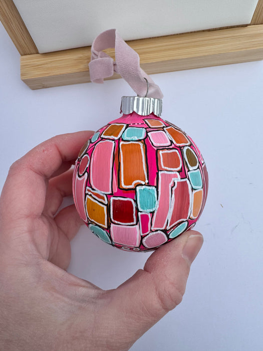 "80s Girl" Glass Ornament