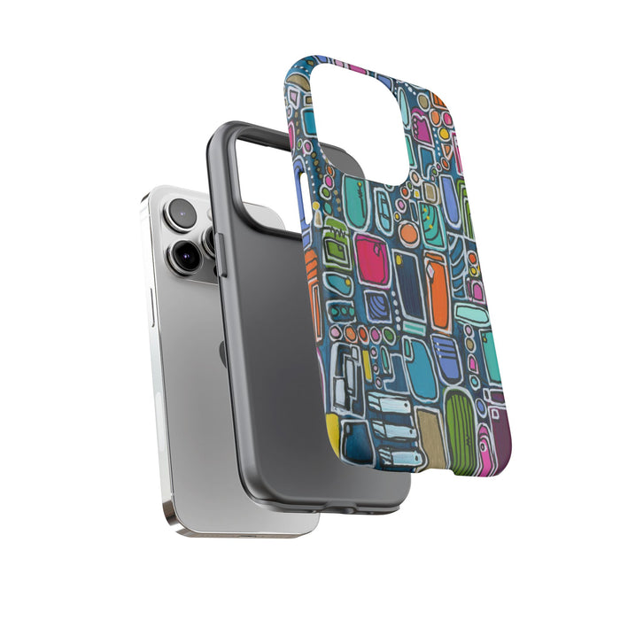 "Memory Den" Phone Case — Colorful Geometric  Protective Cover