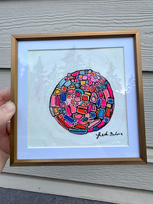 The Fuscia Dimension- Original Painting by Leah Nadeau