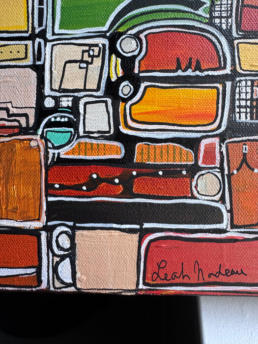 Paint by Numbers- Original Painting by Leah Nadeau