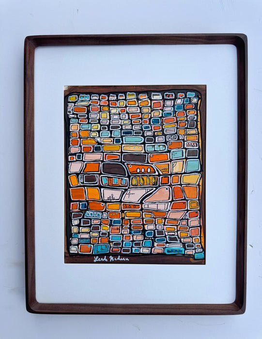 Retro Wave- Original Painting by Leah Nadeau