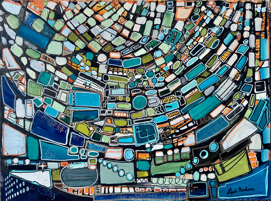 The Roller Rink- Original Painting by Leah Nadeau