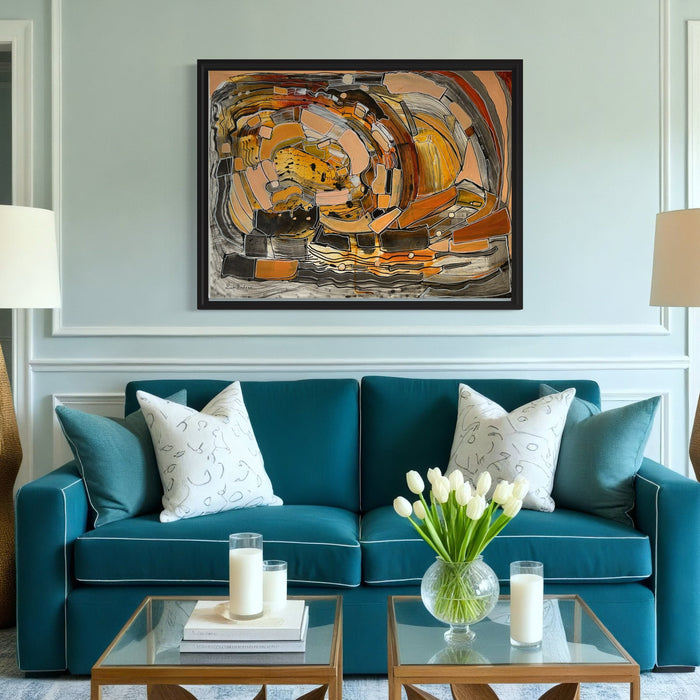 Sunset over the Coronado Bridge- Original Painting by Leah Nadeau