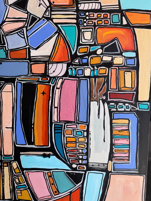 Caravel on the Horizon- Original Painting by Leah Nadeau