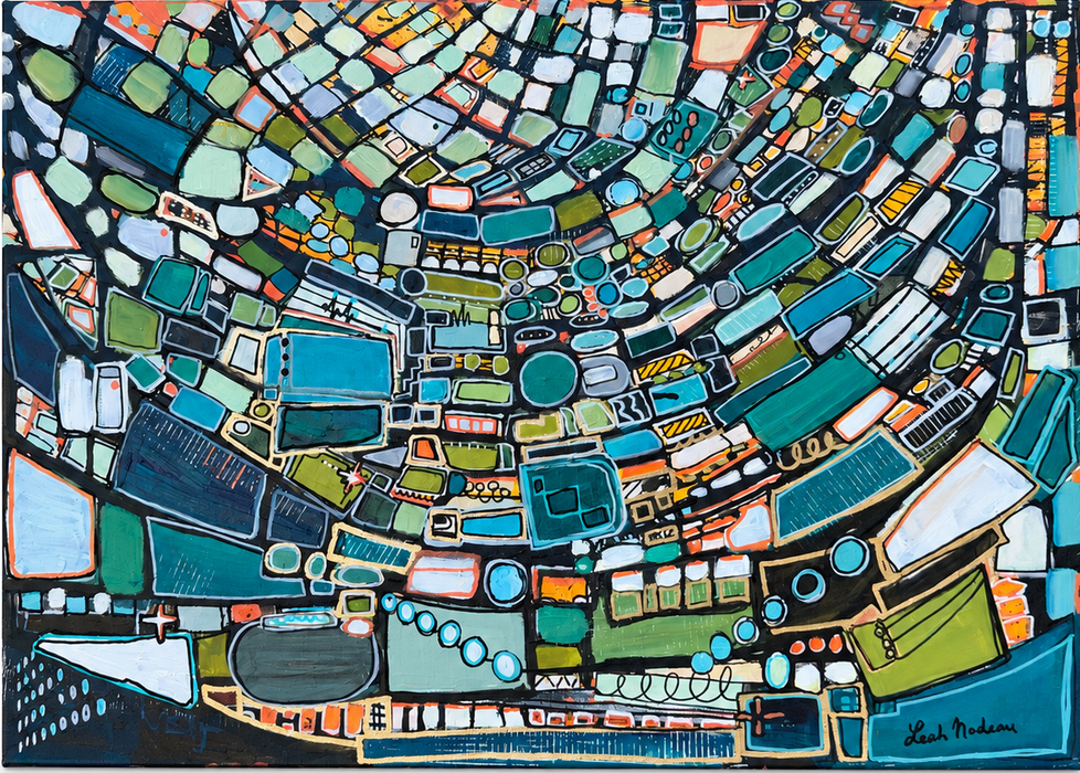 The Roller Rink- Original Painting by Leah Nadeau