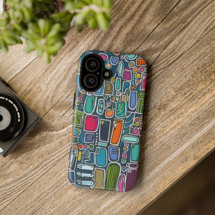"Memory Den" Phone Case — Colorful Geometric  Protective Cover