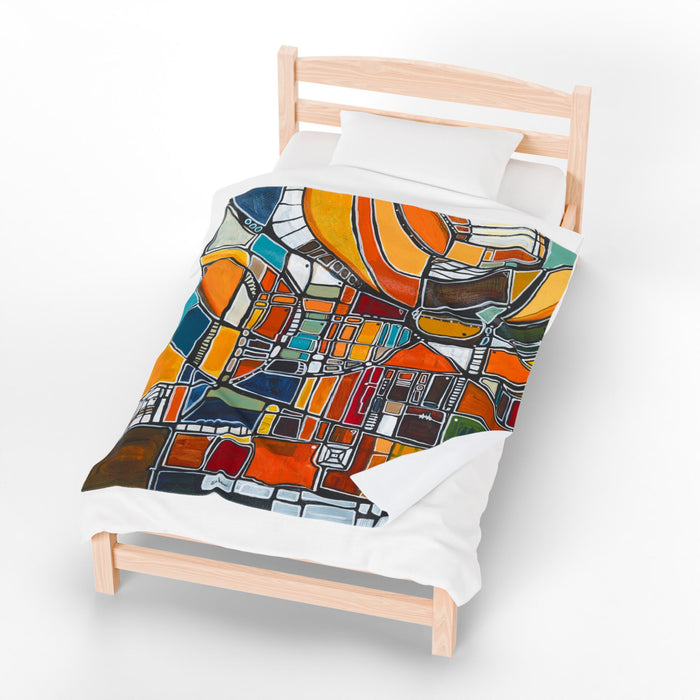 "Park Place" Velveteen Plush Blanket