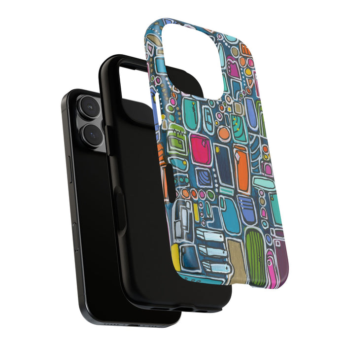 "Memory Den" Phone Case — Colorful Geometric  Protective Cover
