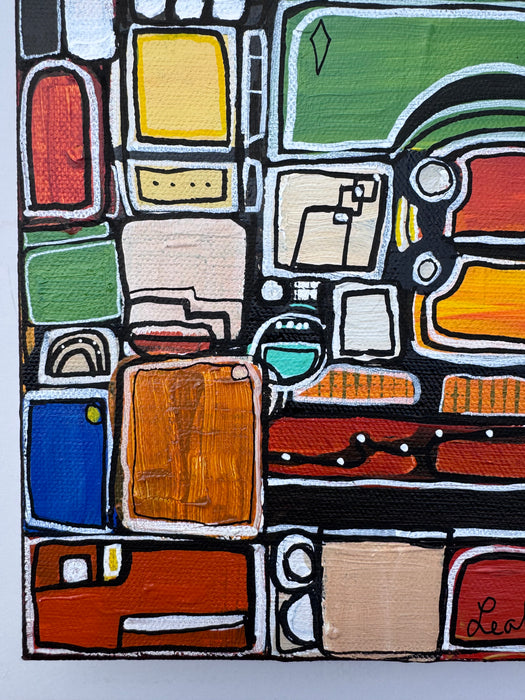 Paint by Numbers- Original Painting by Leah Nadeau