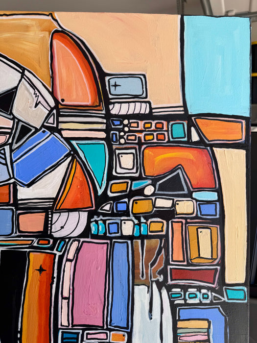 Caravel on the Horizon- Original Painting by Leah Nadeau