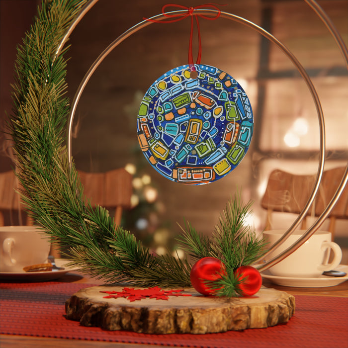 Nadeau's Primary Colors Ornament (Double Sided)