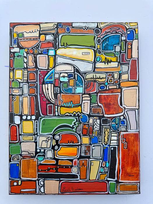 Paint by Numbers- Original Painting by Leah Nadeau