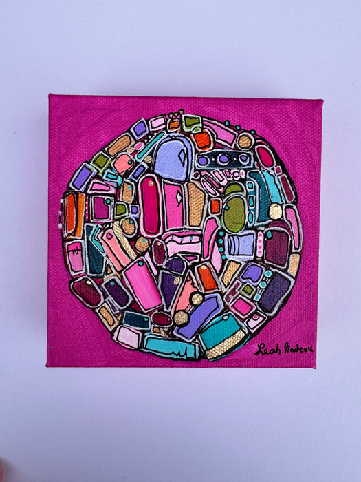 Hot Magenta- Original Painting by Leah Nadeau
