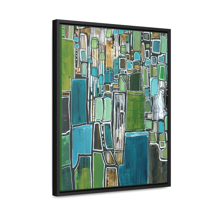 Limited Edition- Emerald Cityscape Framed Canvas Print